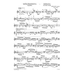 Sonata for Solo Violin (1947) : First edition
