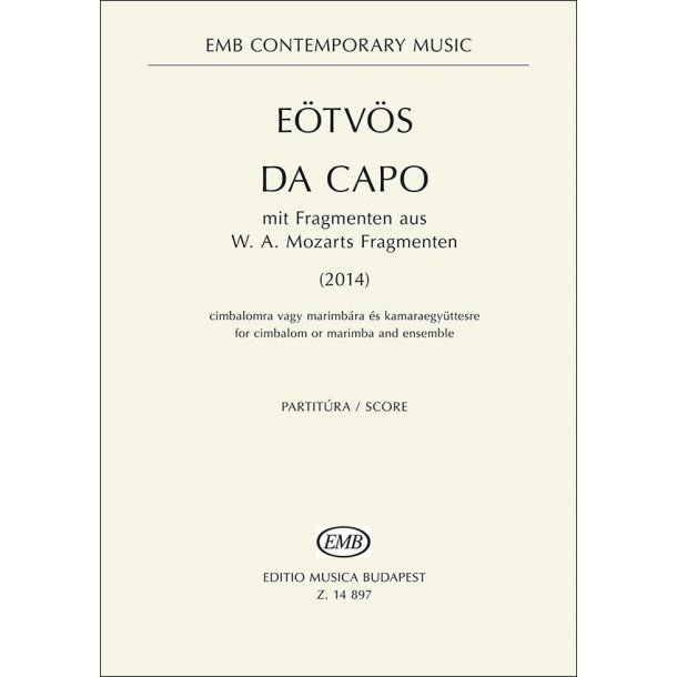 Da capo (2014) : for cimbalom or marimba and ensemble