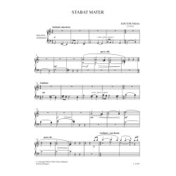 Stabat Mater : for soprano and baritone solo, mixed choir and orchestra