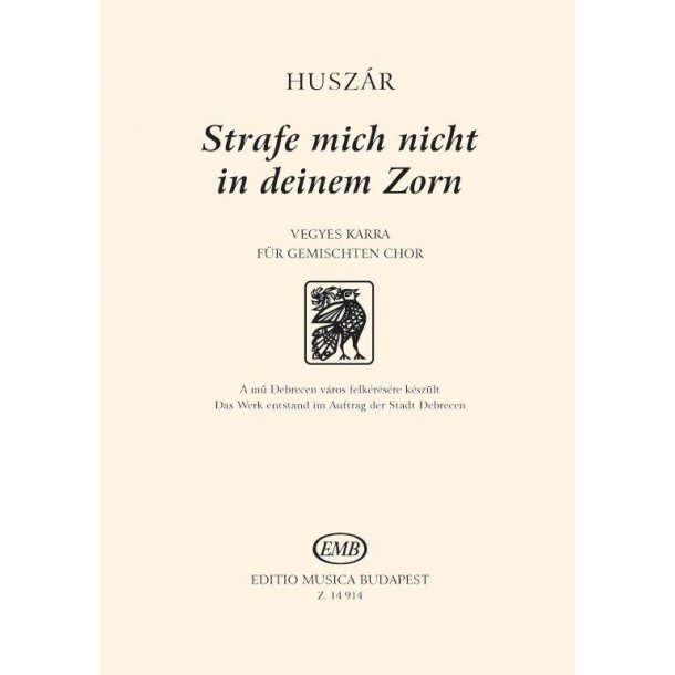 Strafe mich nicht in deinem Zorn