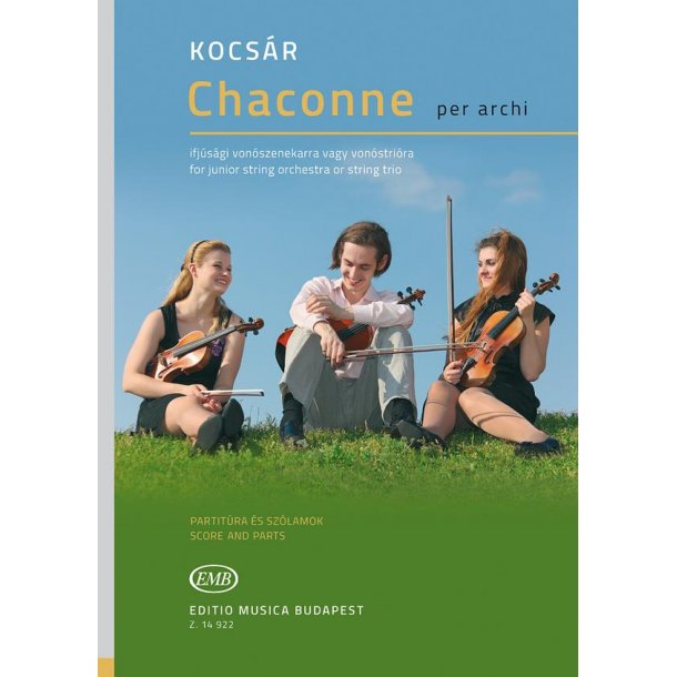 Chaconne per archi : for junior string orchestra or two violins and violoncello or violin, viola and violoncello