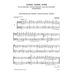 33 Duets for two violoncellos : From the 44 violin duets
