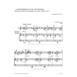 ...Couple &eacute;gyptienne en route vers l'inconnu... : for upright piano (con supersordino) or pianoforte