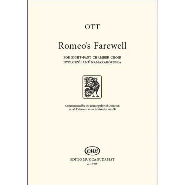 Romeo' Farewell : for eight-part chamber choir