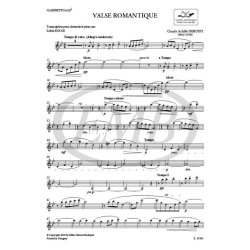 Valse romantique : Clarinette et piano