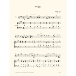 Adagio for flute (or violin) and piano