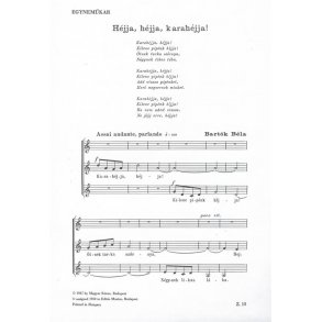 Héjja, héjja, karahéjja : for equal voices