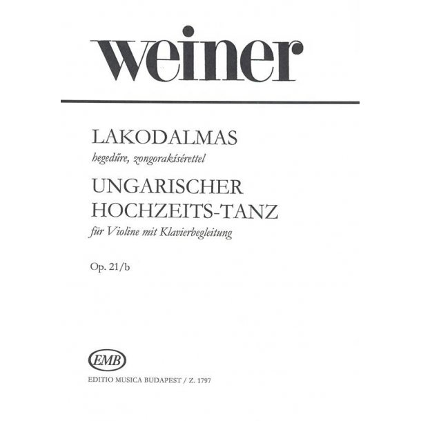 Ungarischer Hochzeitstanz op. 21-b
