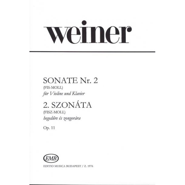 Sonate Nr. 2 Op. 11 (Fis-Moll)