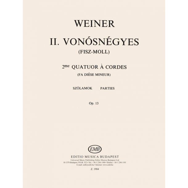 Streichquartett Nr. 2 Op. 13 (Fis-Moll)