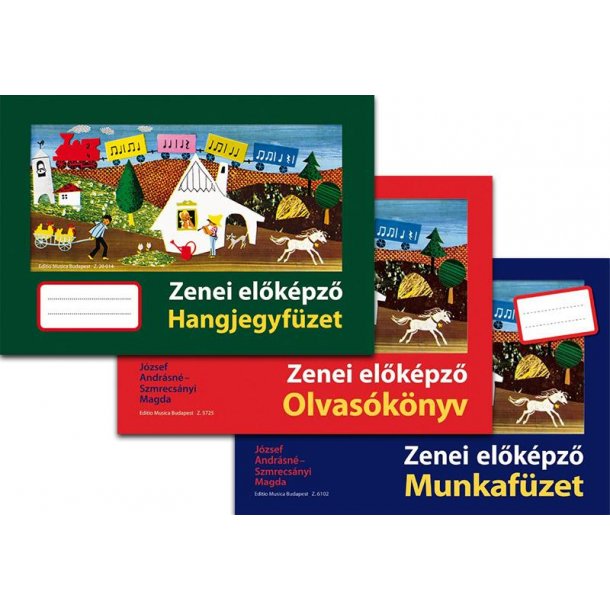 Zenei el&ouml;k&eacute;pz&ouml; - Csomag : Olvas&oacute;k&ouml;nyv, munkaf&uuml;zet + hangjegyf&uuml;zet