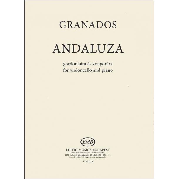 Andaluza : for violoncello and piano