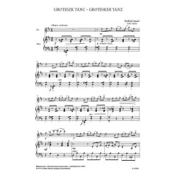 Groteszk t&aacute;nc : fuvol&aacute;ra &eacute;s zongor&aacute;ra