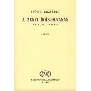 A zenei írás-olvasás gyakorló füzetei V4