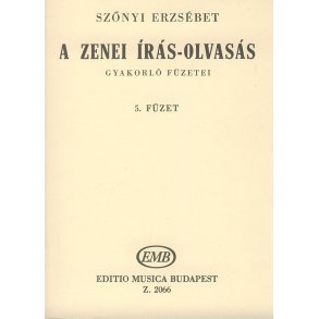 A zenei írás-olvasás gyakorló füzetei V5