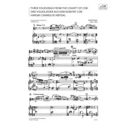 Drei Volkslieder aus dem Komitat Cs&iacute;k