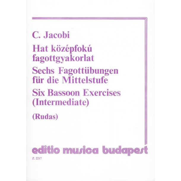 Sechs Fagott&uuml;bungen f&uuml;r die Mittelstuufe
