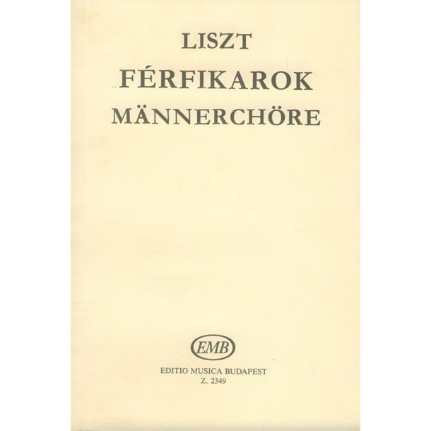 M&auml;nnerch&ouml;re : a cappella