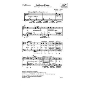 Széles a Duna : Tréfás népdal Ádám Jenö gyüjtéséböl