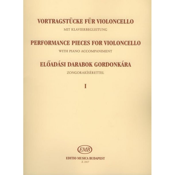 Vortragsst&uuml;cke f&uuml;r Violoncelllo mit Klavierbgleitu