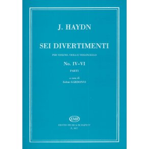 Sei divertimenti für Violine, Viola und Violonce : für Violine, Viola und Violoncello Nr. 4-6