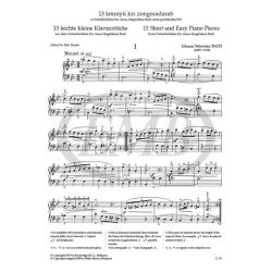 Notenb&uuml;chlein f&uuml;r Anna Magdalena Bach : 13 Short and Easy Piano Pieces - The Bart&oacute;k Performing Editions