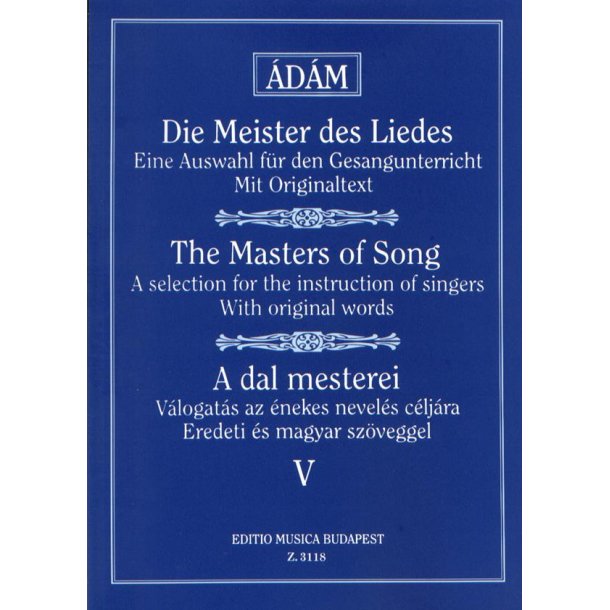 Die Meister des Liedes V Alte deutsche, italienis : Alte deutsche, italienische, franz&ouml;sische und englische Meister (mittlere Stimme)