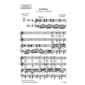 Fonódal az Évszakok' c.oratóriumból'