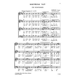 Zwei Ch&ouml;re auf verse vin B&aacute;lint Balassi