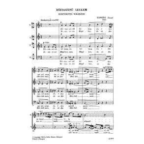 Zwei Chöre auf verse vin Bálint Balassi