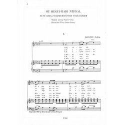 F&uuml;nf Berg-Tscheremissische Volkslieder