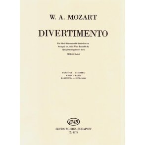 Divertimento (k.V. 207) für Schul-BläserensZle : für Flöte, Oboe, Klarinette, Horn und Fagott