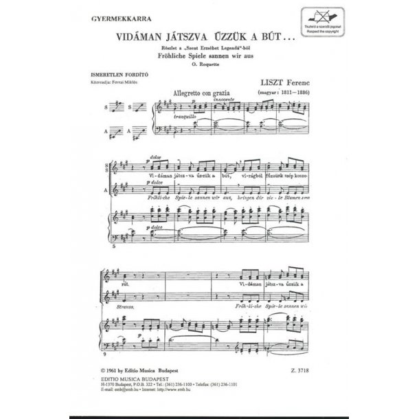 Fr&ouml;hliche Spiele sannen wir aus