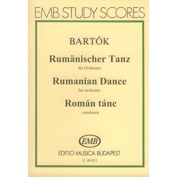 Rum&auml;nischer Tanz f&uuml;r Orchester