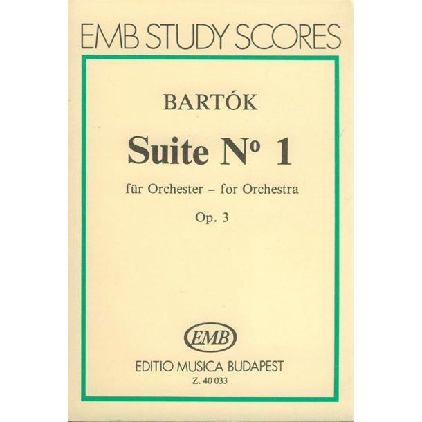 Suite Nr. 1 f&uuml;r Orchester op. 3