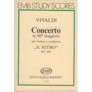 Concerto in mi maggiore.Il Ritiro per violino e : per violino e orchestra , RV 256 (F. I. No. 231, P.V. -)4