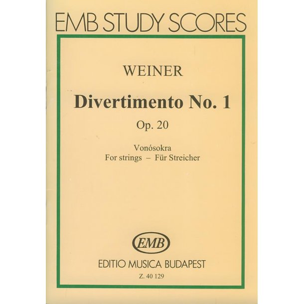 Divertimento No.1 20 Nach alten ungarischen T&auml;nze : Nach alten ungarischen T&auml;nzen