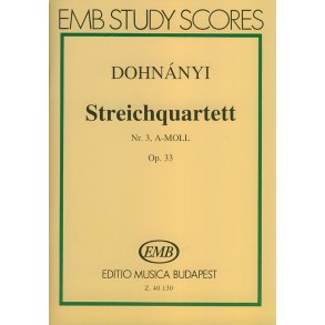 Streichquartett Nr.3, A-moll 33