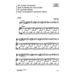 Zehn slowakische Volkslieder aus der Sammlung F&uuml; : aus der Sammlung F&uuml;r Kinder'