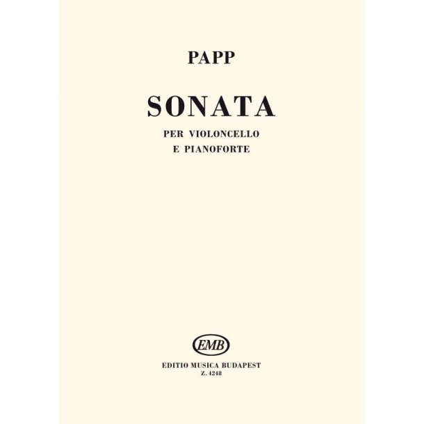 Sonata : per violoncello e pianoforte