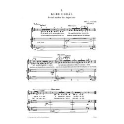 Six Songs to poems by Attila Jozsef : for voice and piano