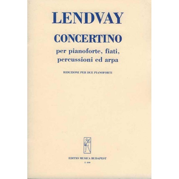 Concertino per pianoforte, fiati, percussioni ed : per pianoforte, fiati, percussioni edd arpa