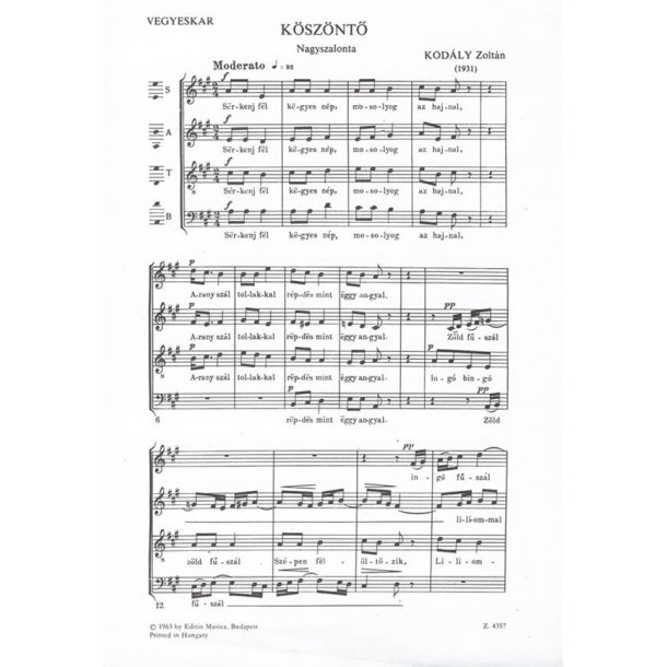 K&ouml;sz&ouml;nt&ouml; - Nagyszalonta