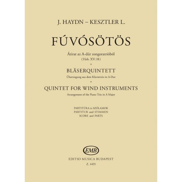 Bl&auml;serquintett : &Uuml;bertragung aus dem Klaviertrio A-Dur