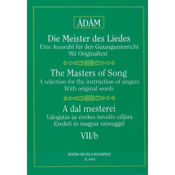 Die Meister des Liedes VII-b Lieder von Schubert : Lieder von Schubert (hohe Stimme)