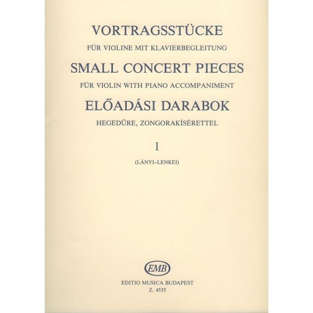 Kleine Konzertst&uuml;cke I