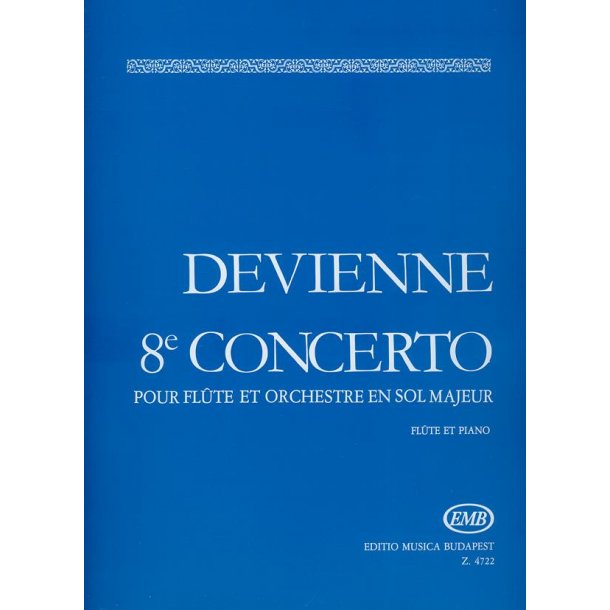 Konzert Nr.8, G-Dur : f&uuml;r Fl&ouml;te und Orchester