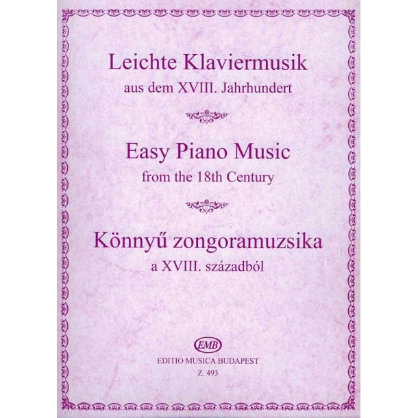 Leichte Klaviermusik aus dem 18. Jahrhundert