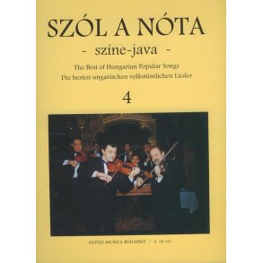Szol a nota színe-java - 45 Ungarische Lieder Si : Sing- und Violinstimme mit Klavierbegleitung und Akkordsymbolen