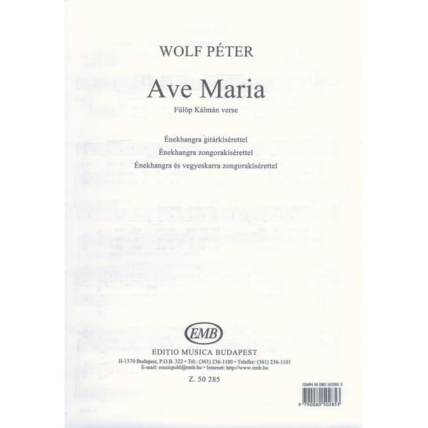 Ave Maria : Voice and guitar - voice and piano - voice, mixed choir and piano